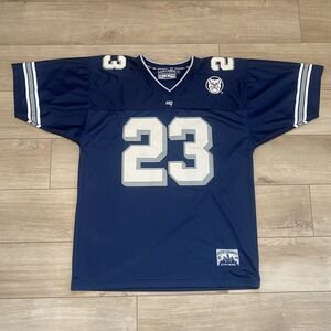 Vintage Steve & Barrys Bulldogs #23 Football Jersey Blue Silver Men's Size Large